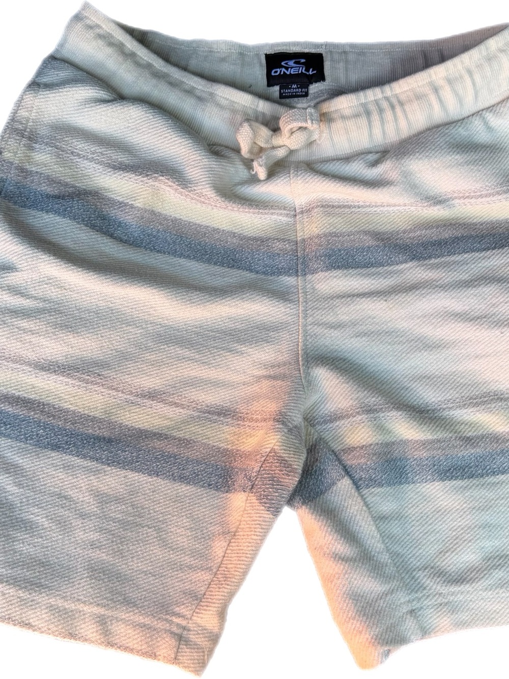O'Neill Kids Pale Blue and Cream Striped Shorts